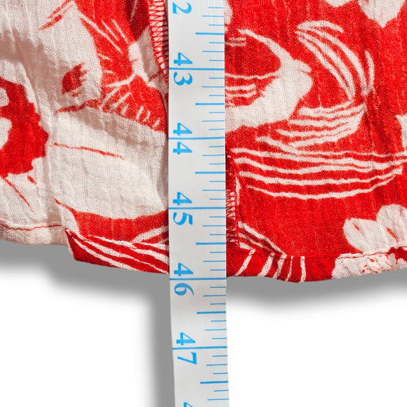 NWT Faithfull the Brand Lulu Camara Floral Print Maxi Skirt Sz. 10 [XL] Red - Picture 11 of 13